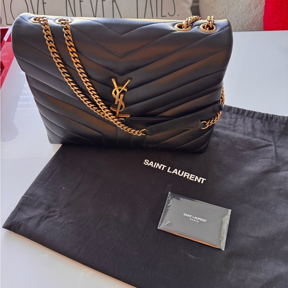 YSL Medium LouLou Black EUC